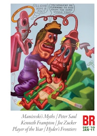 Peter Saul<br />
'Jesus in Electric Chair' (2004).<br />
Acrylic on canvas, 84 x 68 in.<br />
Harkey Family Collection, Dallas.<br />
Courtesy of Haunch of Venison New York.