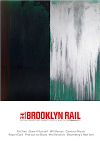 PAT STEIR<br />
"WINTER GROUP 5: DARK GREEN, RED AND SILVER" (2009-11) OIL ON CANVAS, 131 5/8 x 132 INCHES.
